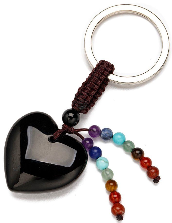 Firetti Schlüsselanhänger Schmuck Geschenk Herz, mit Edelsteinen