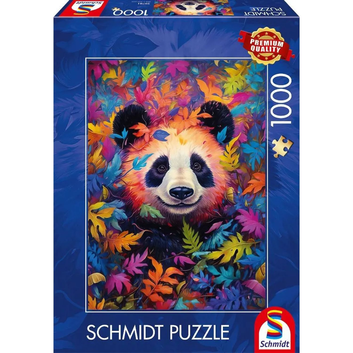 Schmidt Spiele Puzzle Pandabär im Regenbogenwald, 1000 Puzzleteile