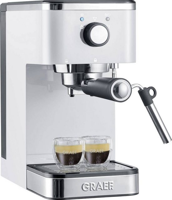 Graef Espressomaschine Graef Salita Espressomaschine mit Siebträger Weiß 1400 W