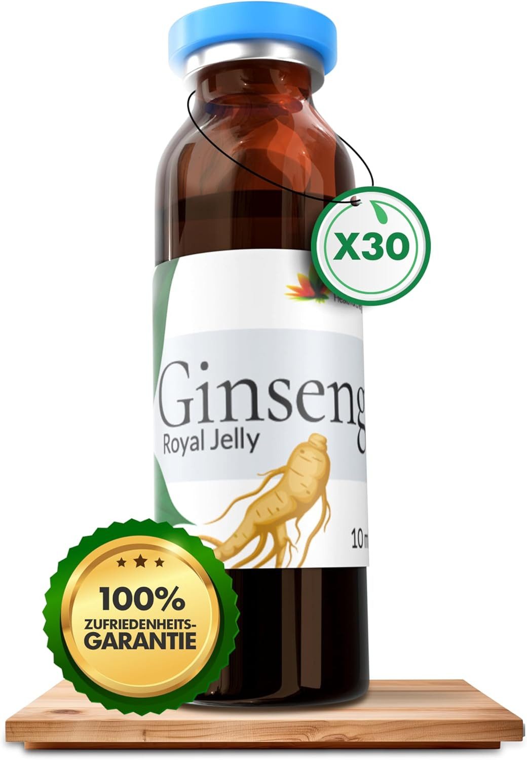 FAMED inseng Royal Jelly – reduziert Müdigkeit & stärkt das Immunsystem Tropfen, 30 Trinkampullen - 100% natürliche Inhaltsstoffe, hochdosiert & laborgeprüft à 300 ml, 100% natürliche Inhaltsstoffe, hochdosiert & laborgeprüft