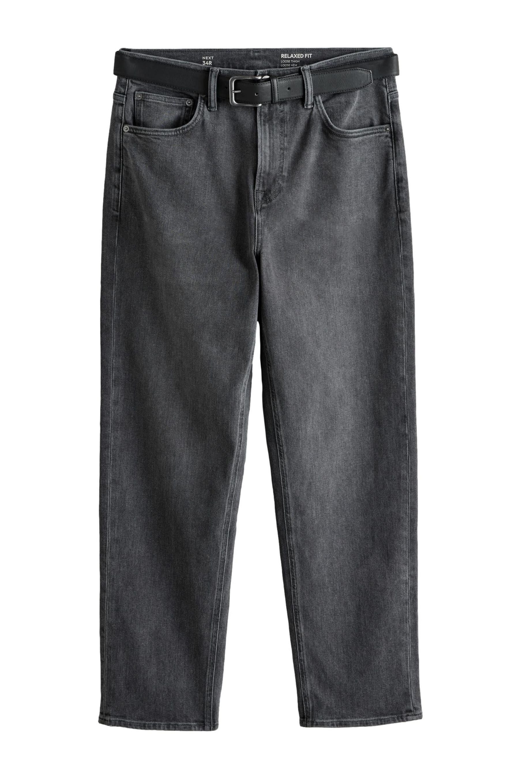 Relax-fit-Jeans Relaxed Fit Jeans mit Gürtel