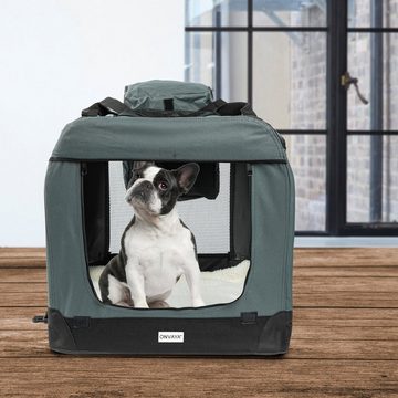 ONVAYA Hunde-Autositz Faltbare Transportbox für Hunde & Katzen, Faltbare Hundebox