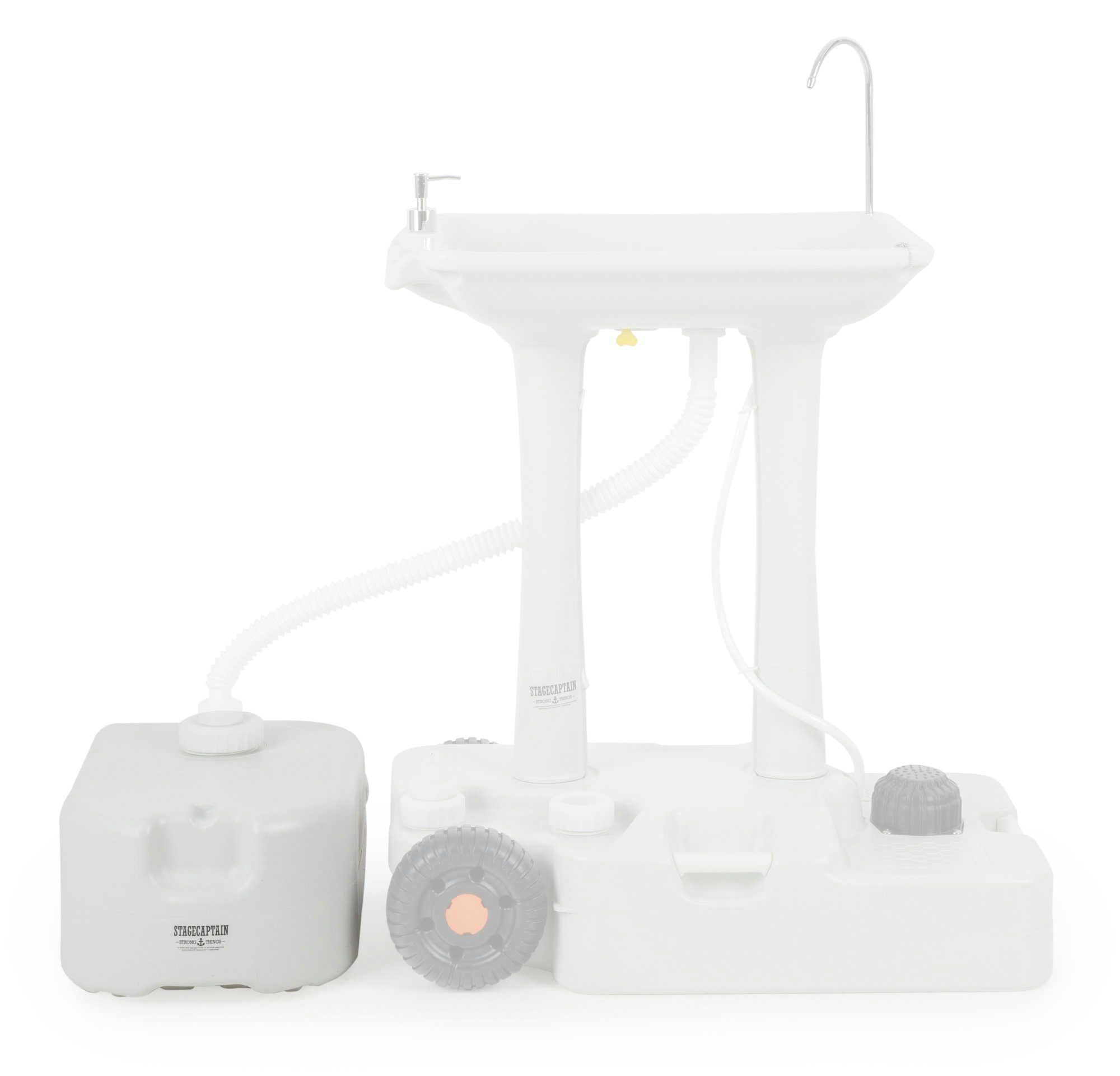 Stagecaptain Wassertank AWB-24 Quixie Abwasserbehälter für Quixie Waschbecken, 24 Liter Fassungsvermögen, robustes PE-Kunststoff, leicht zu entleeren