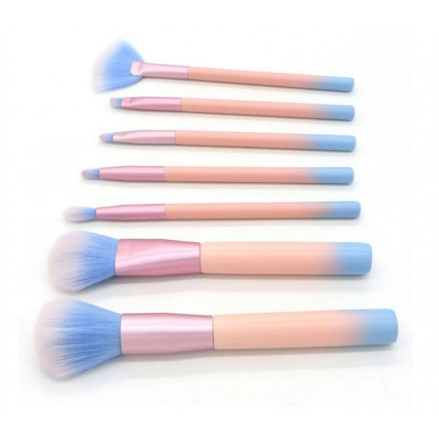 WS-Trend Kosmetikpinsel-Set Exquisites 7- teiliges buntes Make-up, 7 tlg., Pinselset für ein makelloses Finish