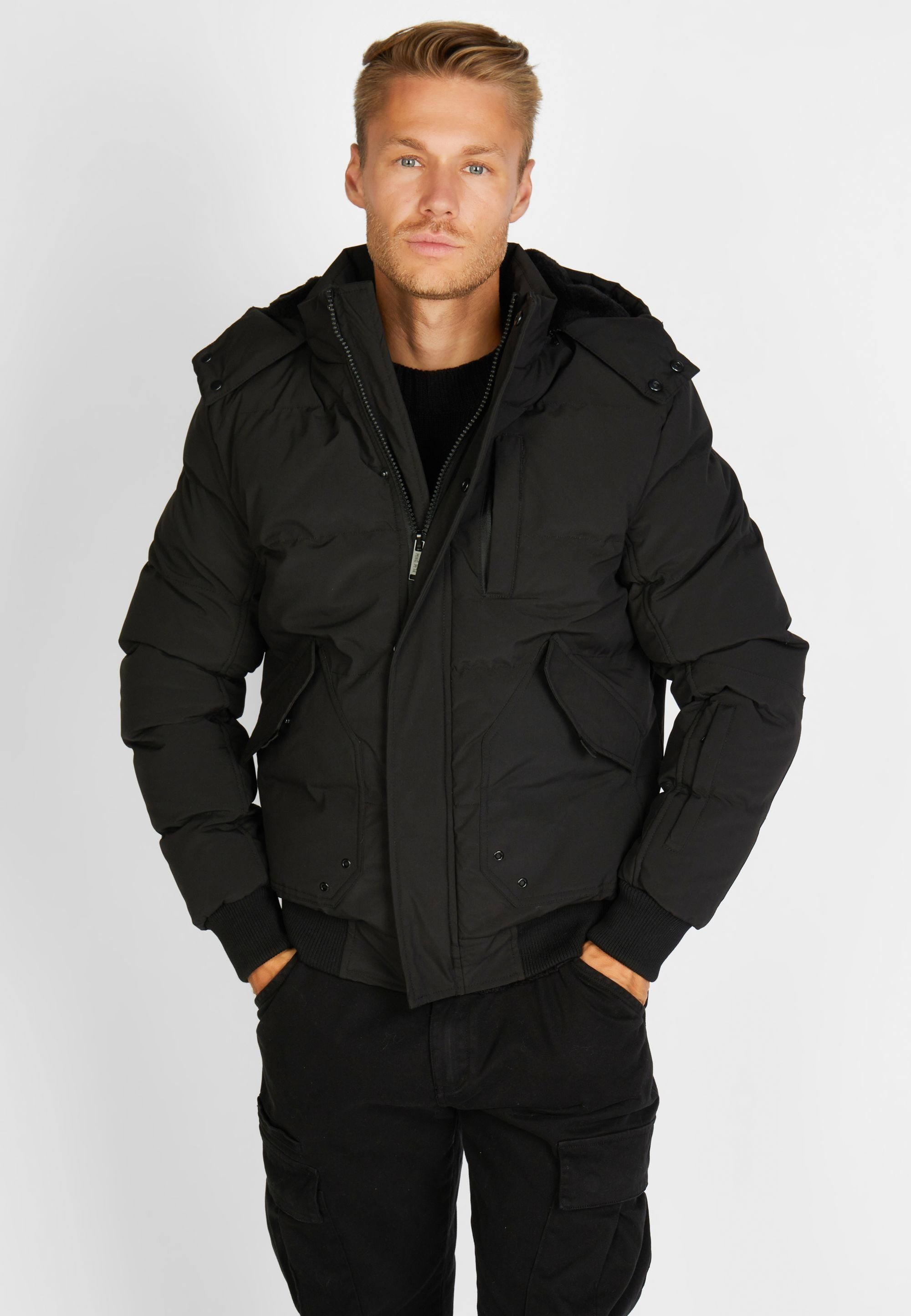 Poolman Outdoorjacke OCEANFRONT mit Kapuze BLACK