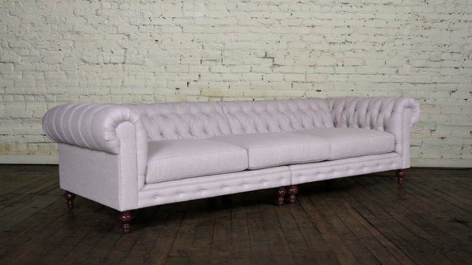 275 Ecksofa, 5 Sofa JVmoebel Couch Sitzer Design Chesterfield cm