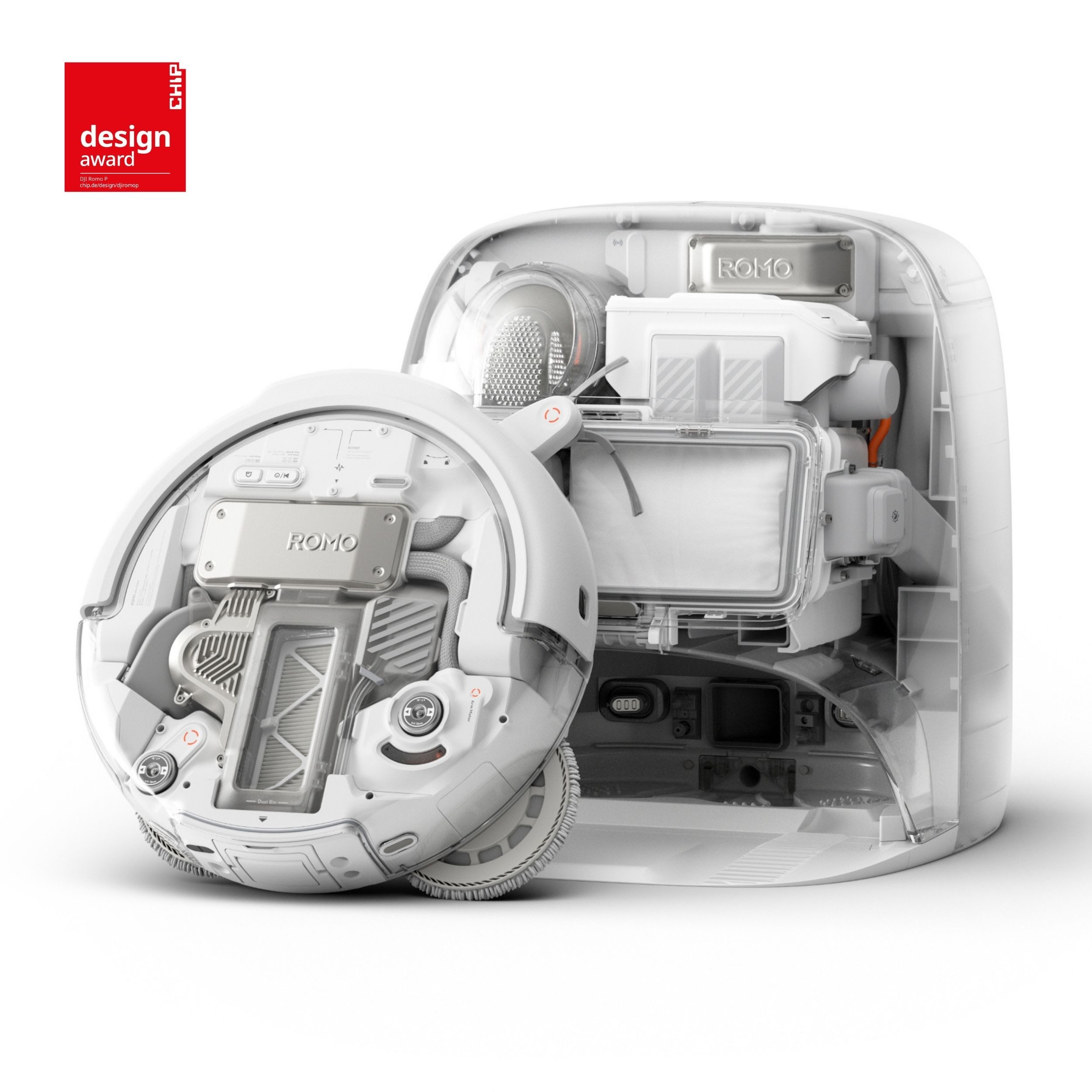 DJI ROMO P Transparent-Weiß