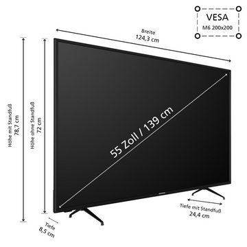 Daewoo D55DM54UAMSX LCD-LED Fernseher (139 cm/55 Zoll, 4K Ultra HD, Android TV, Dolby Vision HDR, Dolby Atmos, Triple-Tuner)