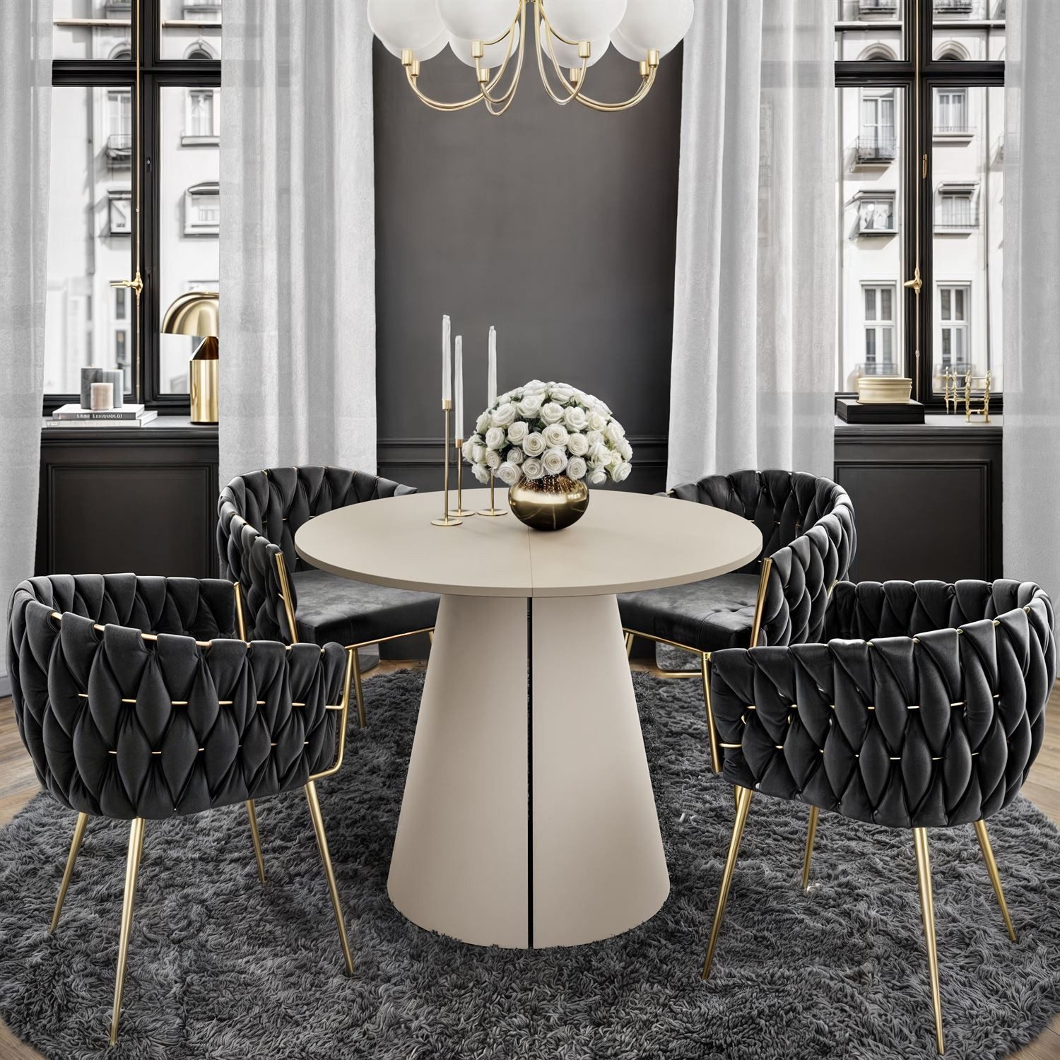 Lookway Esstisch LAVA Runder ausziehbarer Tisch günstig online kaufen