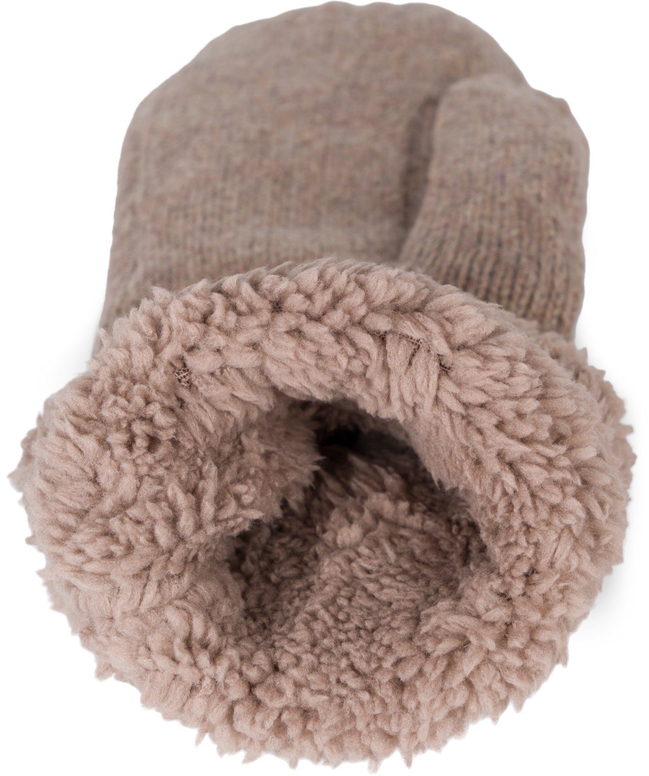 styleBREAKER Fäustlinge Strickhandschuhe Fäustlinge mit Strass und Perlen ( günstig online kaufen