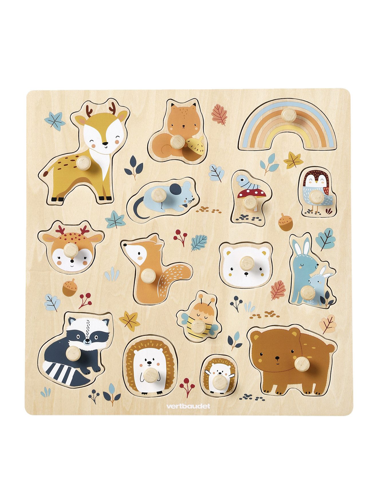 vertbaudet Puzzle Baby Steckpuzzle WALDFREUNDE aus günstig online kaufen