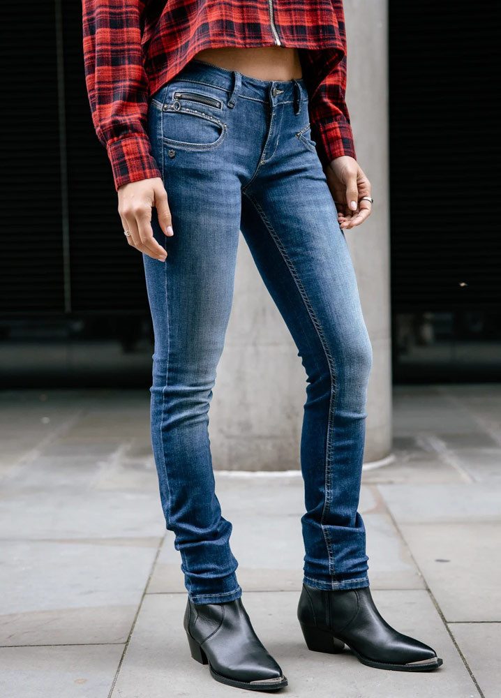 Freeman T. Porter Slim-fit-Jeans Alexa slim Super stretch Denim Fever 4-Pocket Style mit Stretch – Bild 3 von 5