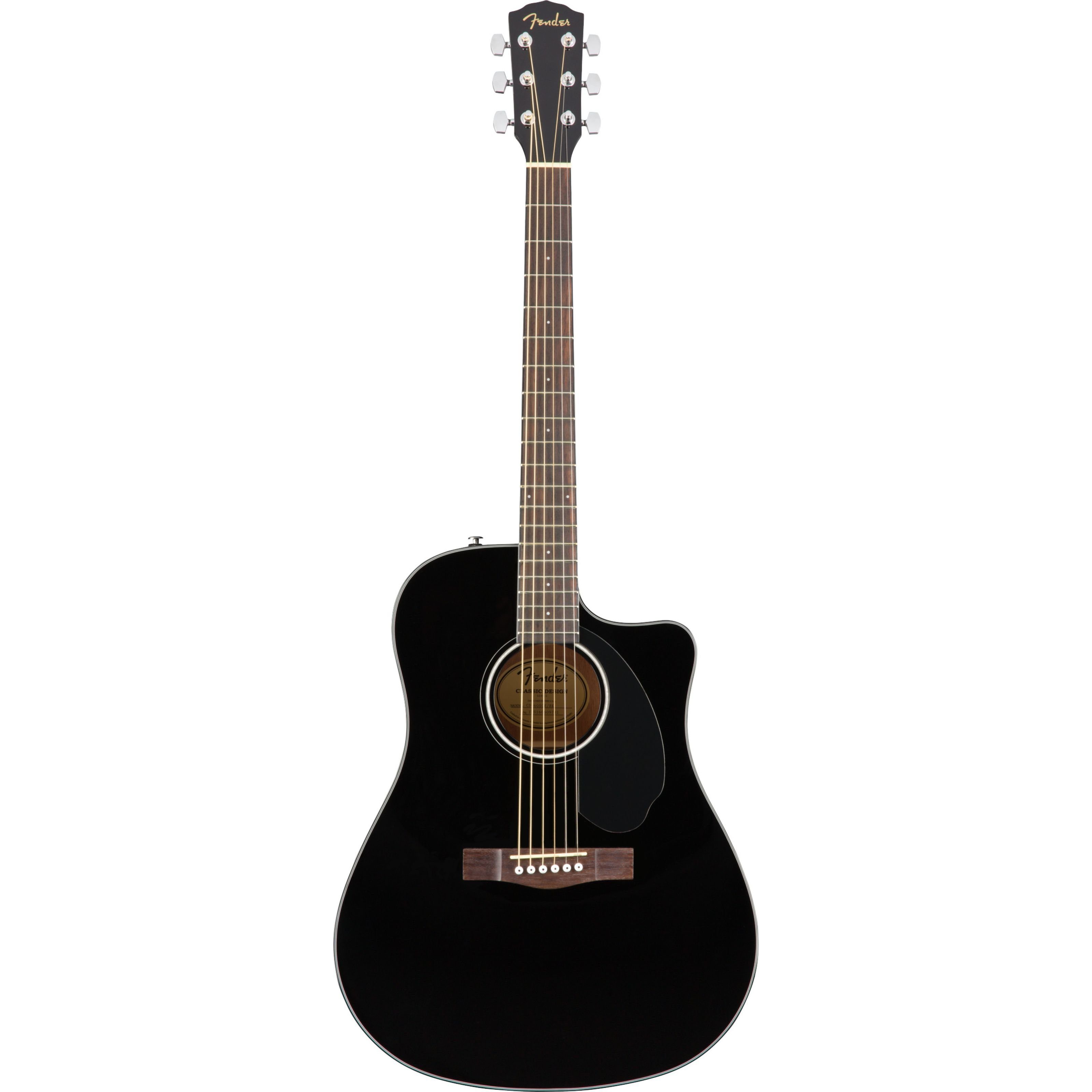 Fender Westerngitarre, Westerngitarren, Dreadnought Gitarren, CD-60SCE Black - Westerngitarre