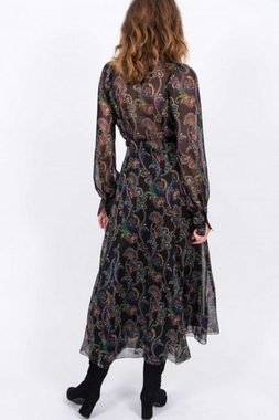 CALIBAN Sommerkleid Z6P PHN Paisley Seidenkleid Transparent, Breite Manschette