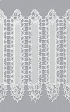 Scheibengardine Rosenblätter, Plauener Spitze®, (1 St), transparent, HxB 30x40.5cm