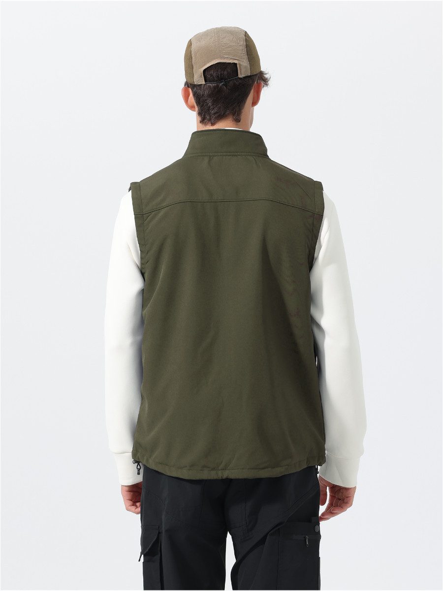 YOUTHUP Funktionsweste Herren Fleeceweste mit Stehkragen günstig online kaufen