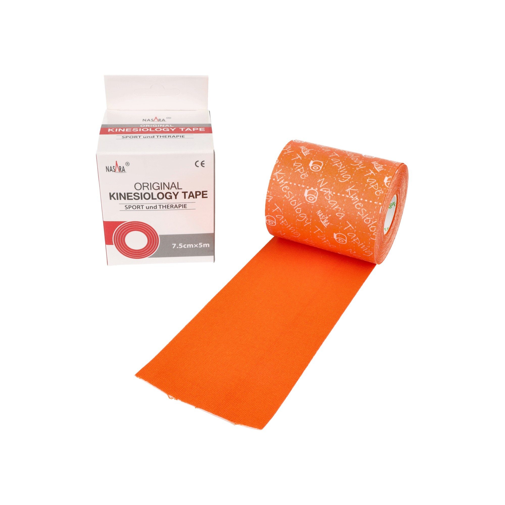 NASARA Kinesiologie-Tape 7,5cm x 5m in 9 Farben
