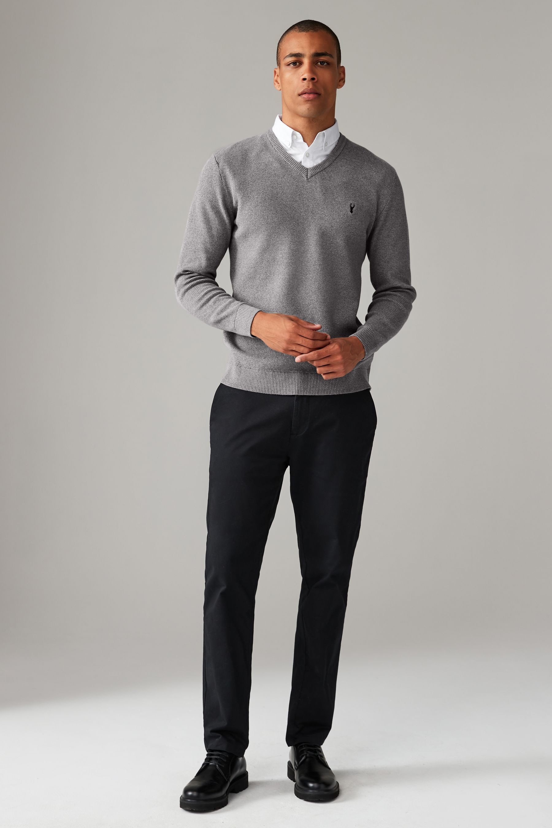 Next 2-in-1-Pullover Pullover mit Hemdkragen (1-tlg)
