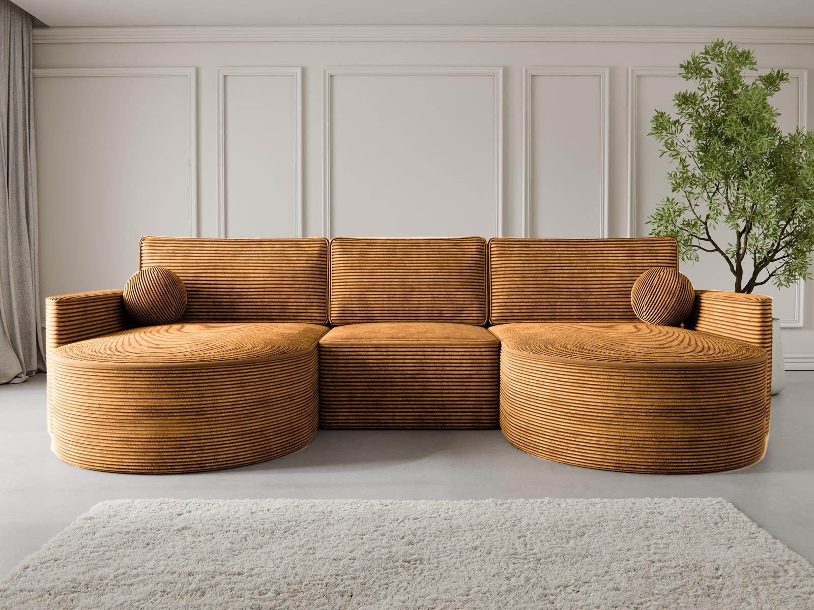 Compleo Ecksofa U Form MORENO, Couch günstig online kaufen