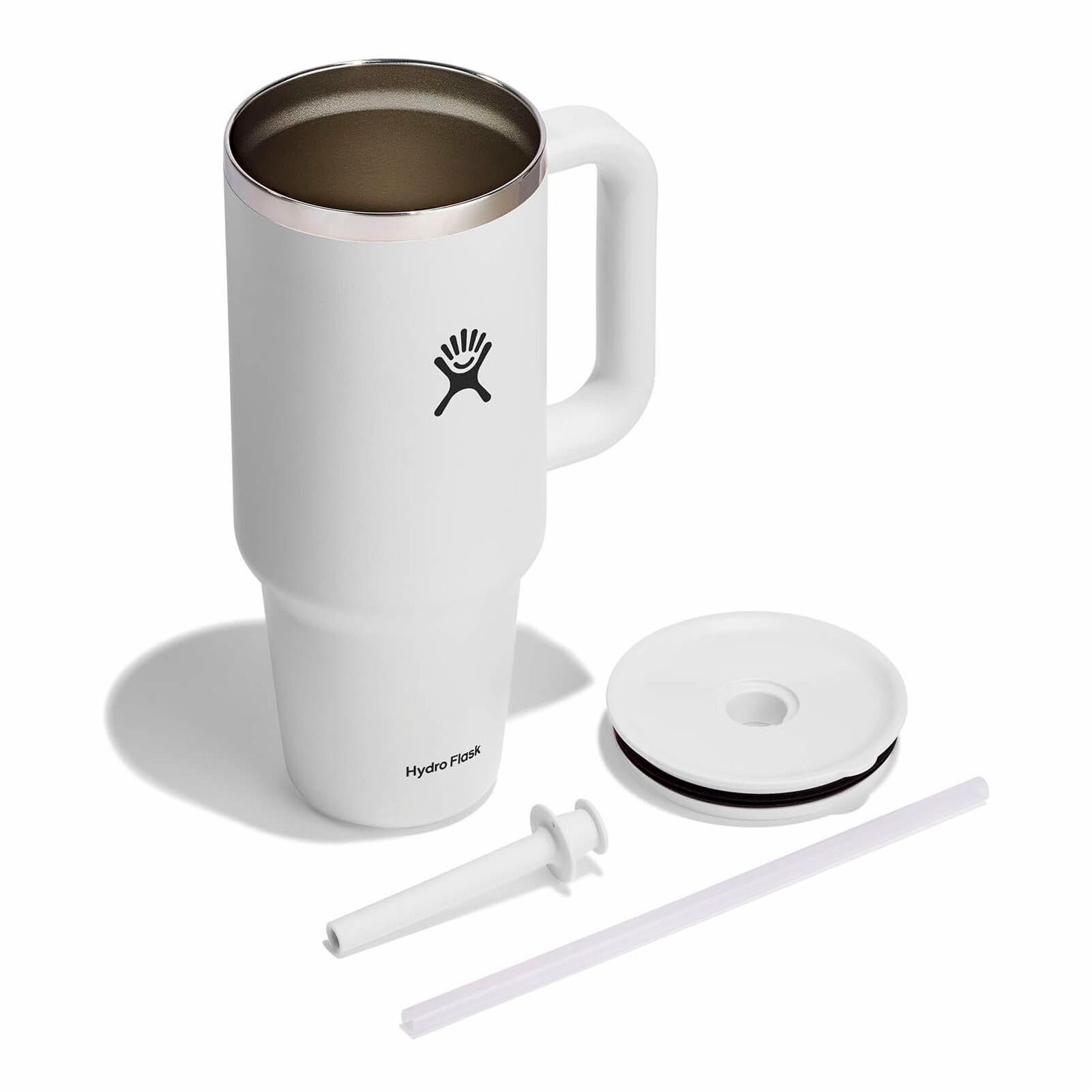 Hydro Flask Thermobecher All Around Travel Tumbler in den Größen 24 oz/ 32 oz / 40 oz, 1-tlg., Edelstahl, Thermo Cup mit Strohhalm, 709 ml/ 946 ml/ 1182 ml