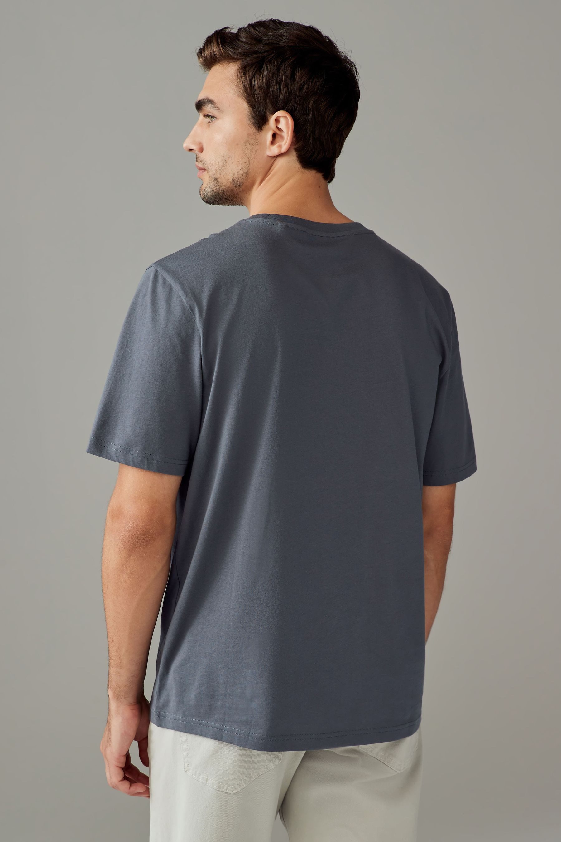 Next T-Shirt Essential Regular Fit Rundhals-T-Shirt günstig online kaufen