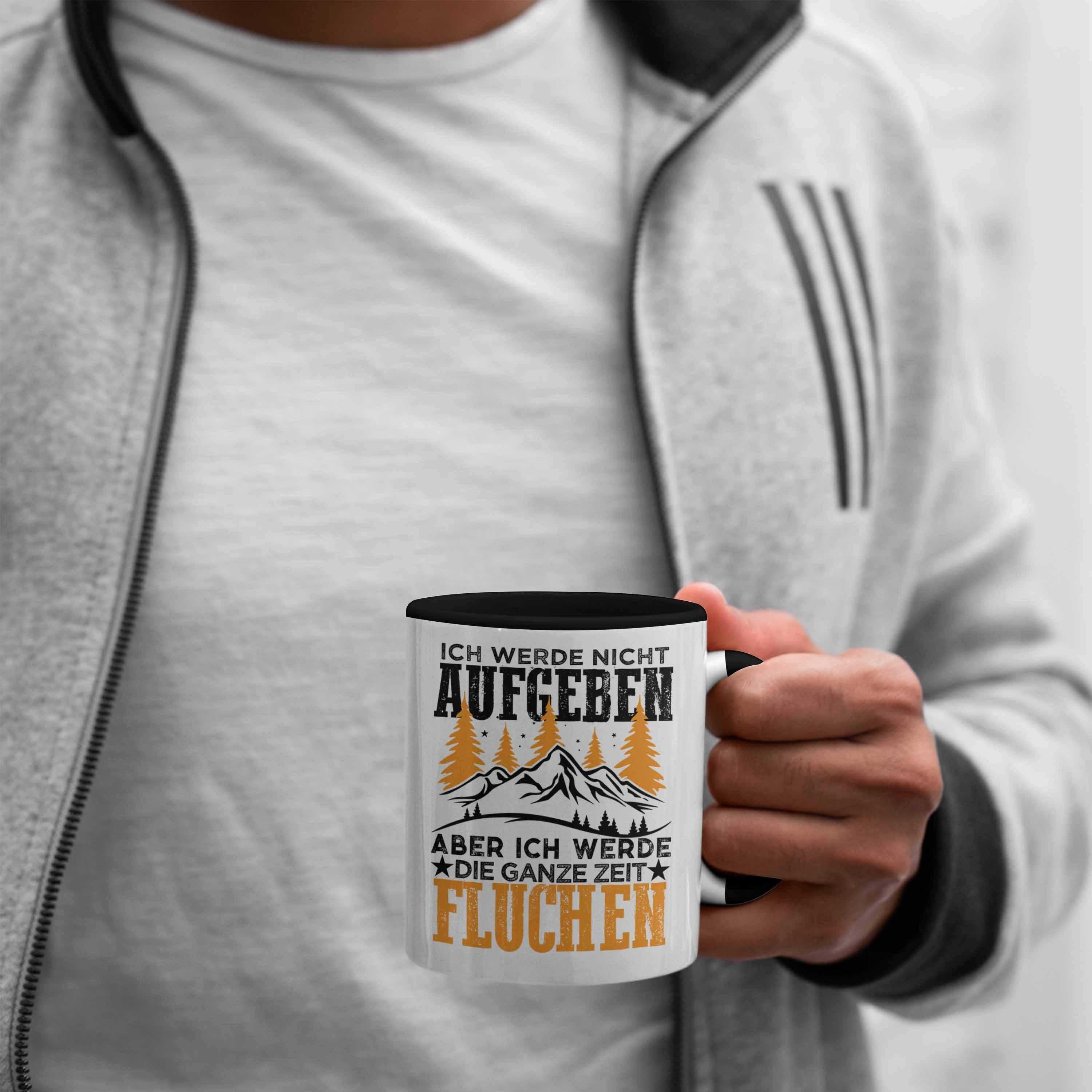 Berge Tasse Wanderer Nicht Aufgeben Geschenk Wandern Werde - Ich Geschenkidee Trendation Geschenke Schwarz Alpen Tasse Trendation