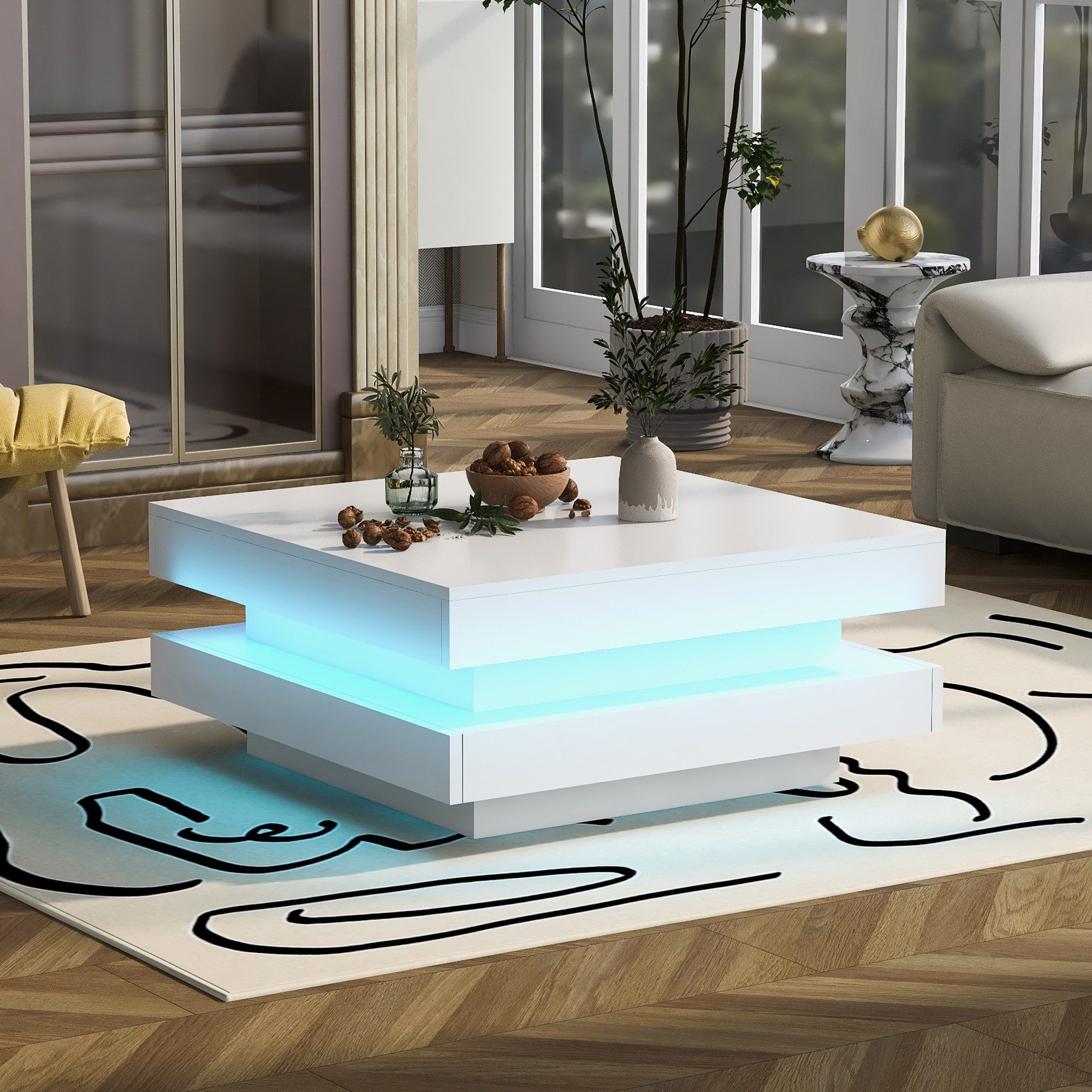 KLAM HOME Couchtisch Moderner Technologischer Stil günstig online kaufen