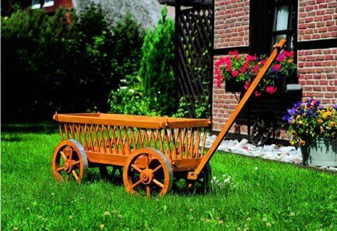 promadino Pflanzenroller Blumenwagen, BxTxH: 49x114 cm