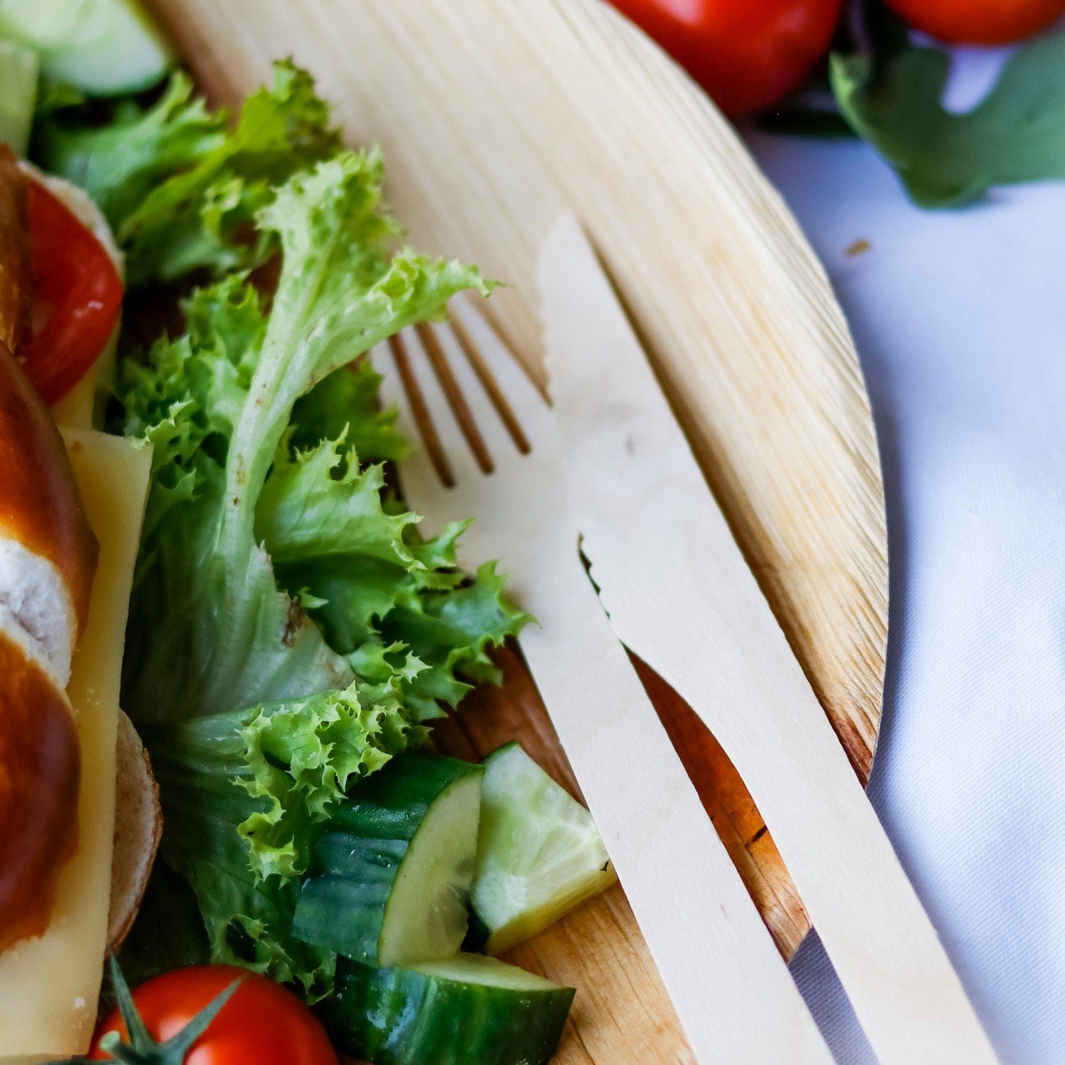 wisefood Einwegbesteck-Set Holzgabel - 16,5cm Einwegholzgabel (100-tlg), Holz