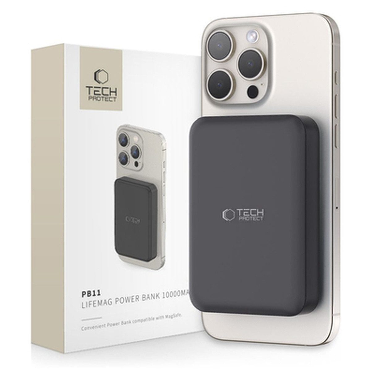 TECH PROTECT Tech Protect LifeMag PB11 Powerbank mit MagSafe 10000 mAh 15 Powerbank