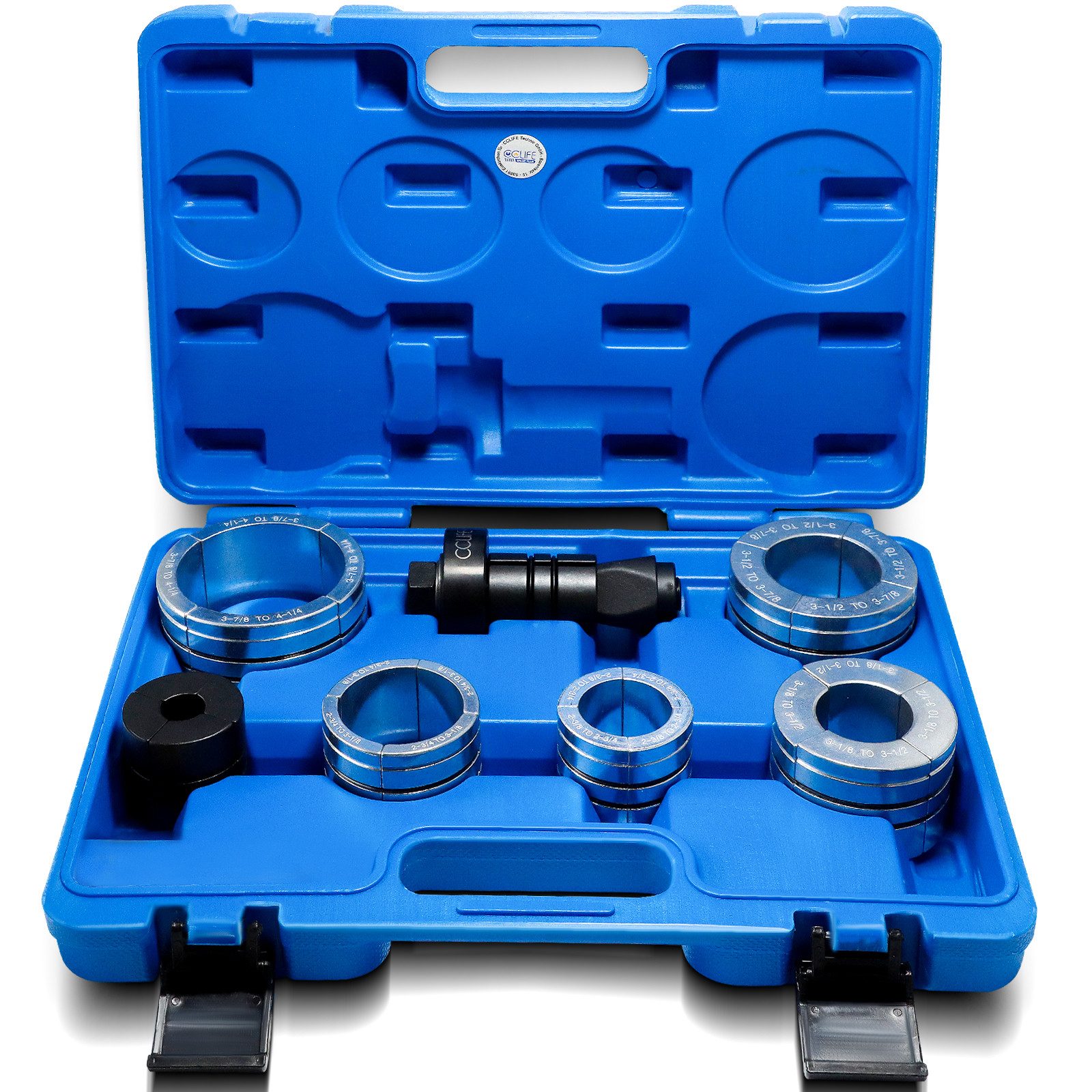 CCLIFE Montagewerkzeug Auspuffrohr-Expander Professional Rohrspreizer für Endrohre 7tlg, (7-tlg)