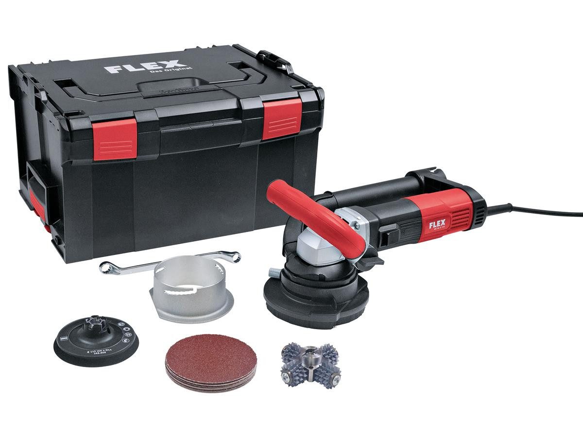 Flex Trockenbauschleifer Retecflex RE 16-5 115, max. 5500 U/min, inkl. L-BOXX und Fräskopf Spitz
