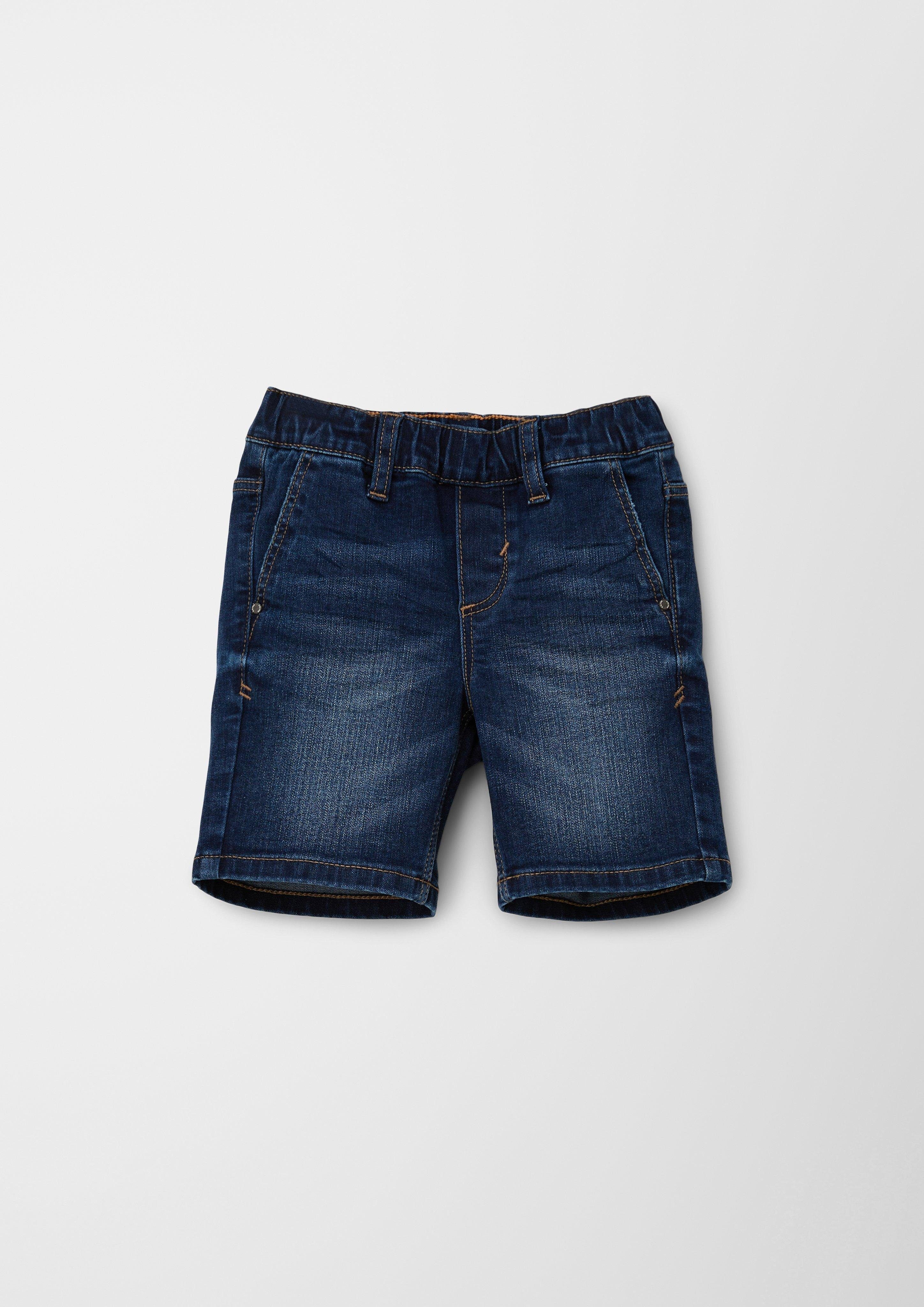 Waschung / s.Oliver Jeansshorts Pelle Regular Fit Mid Leg / Rise Straight Jeans /