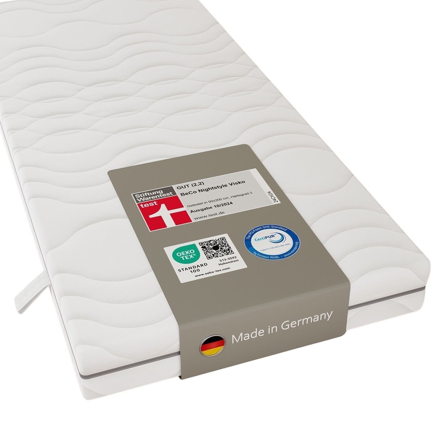 Visco-Matratze Nightstyle Visko 7 Zonen Matratze, Beco, (H2), Matratze 80x2 günstig online kaufen