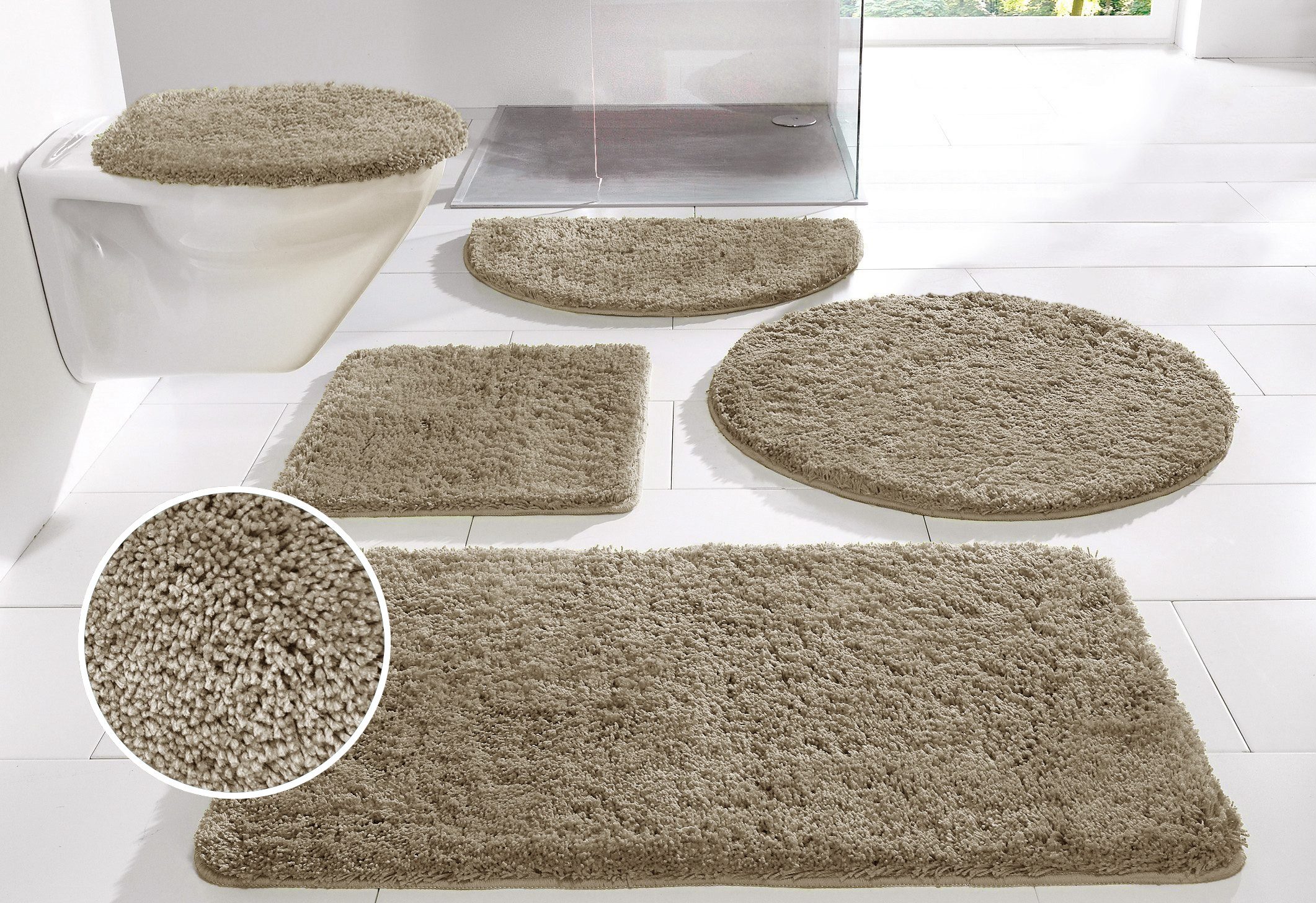 my home Badematte Inga, Badezimmer Teppich, günstig online kaufen