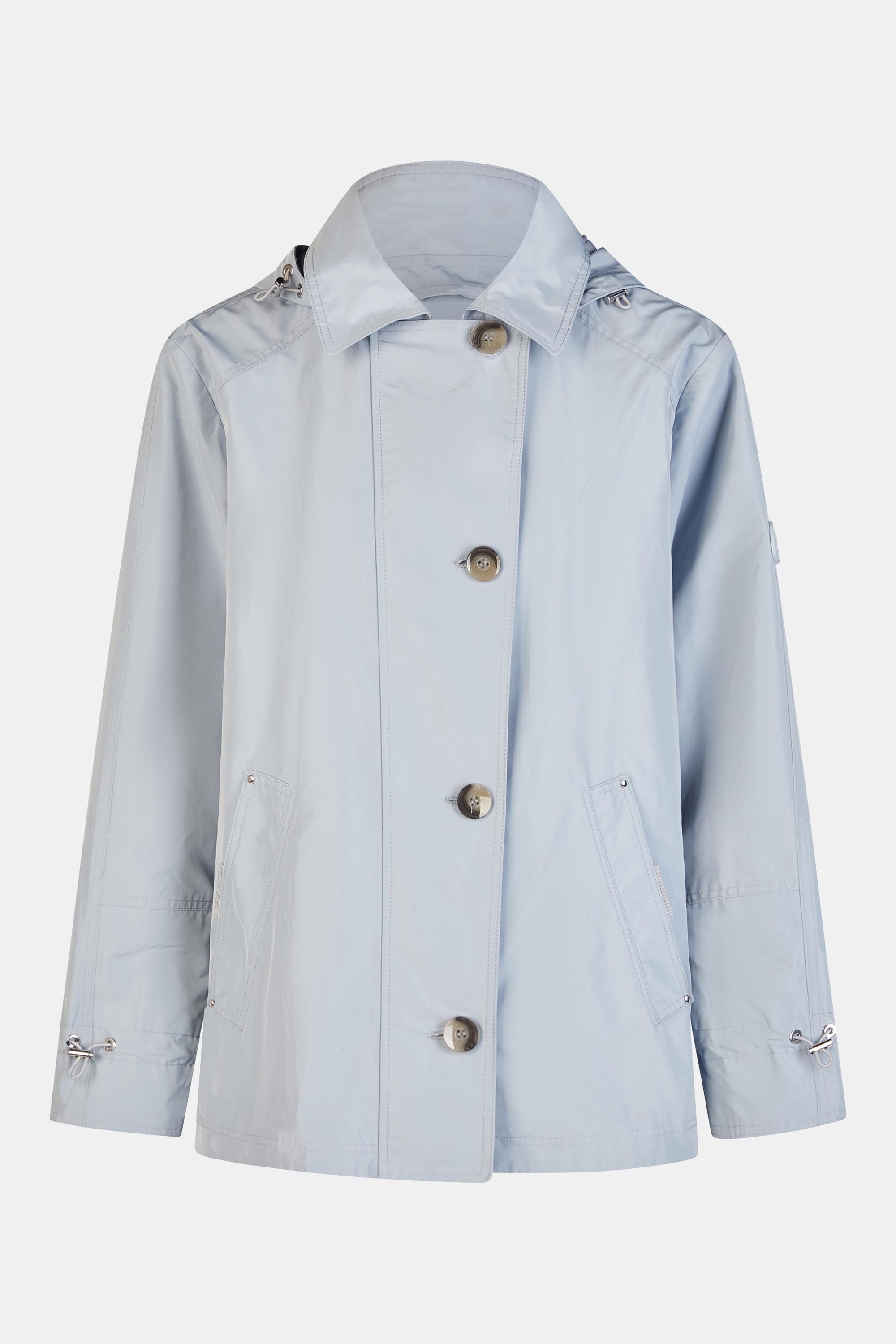 Barbara Lebek Trenchcoat Jacke im Trenchstyle, Frühlingsjacke oder Damenjacke mit Kapuze