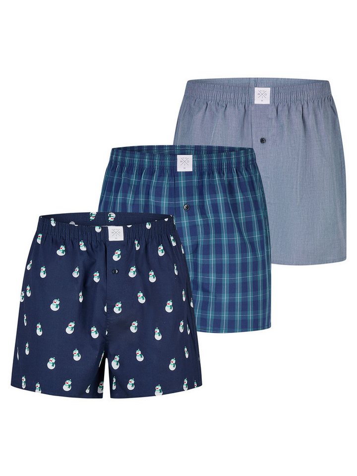 MG-1 Retro Boxer Christmas (3-St) Retroshorts, Vintage Boxer, Klassische Boxer