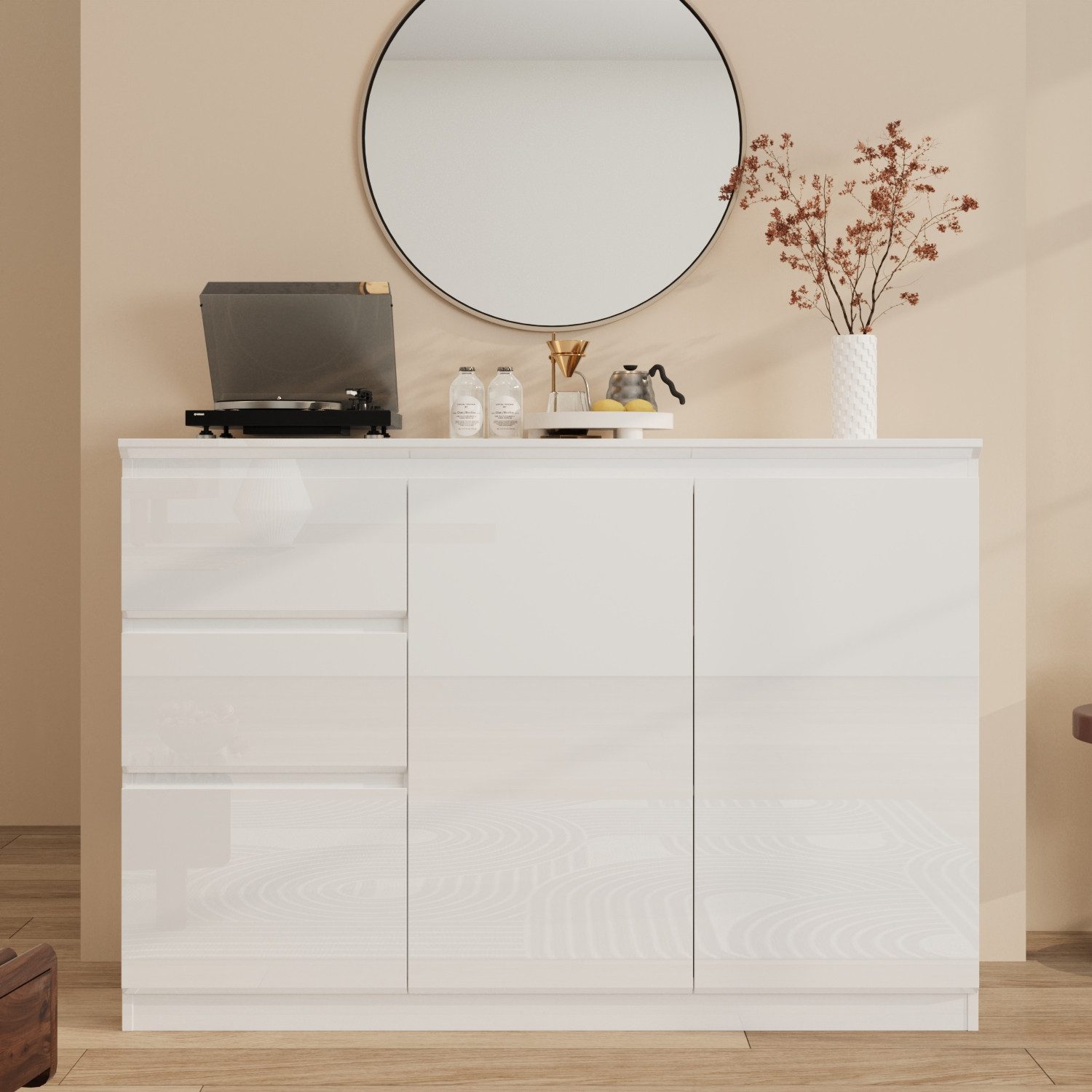 FUFU&GAGA Sideboard aus hochglänzendem PET günstig online kaufen