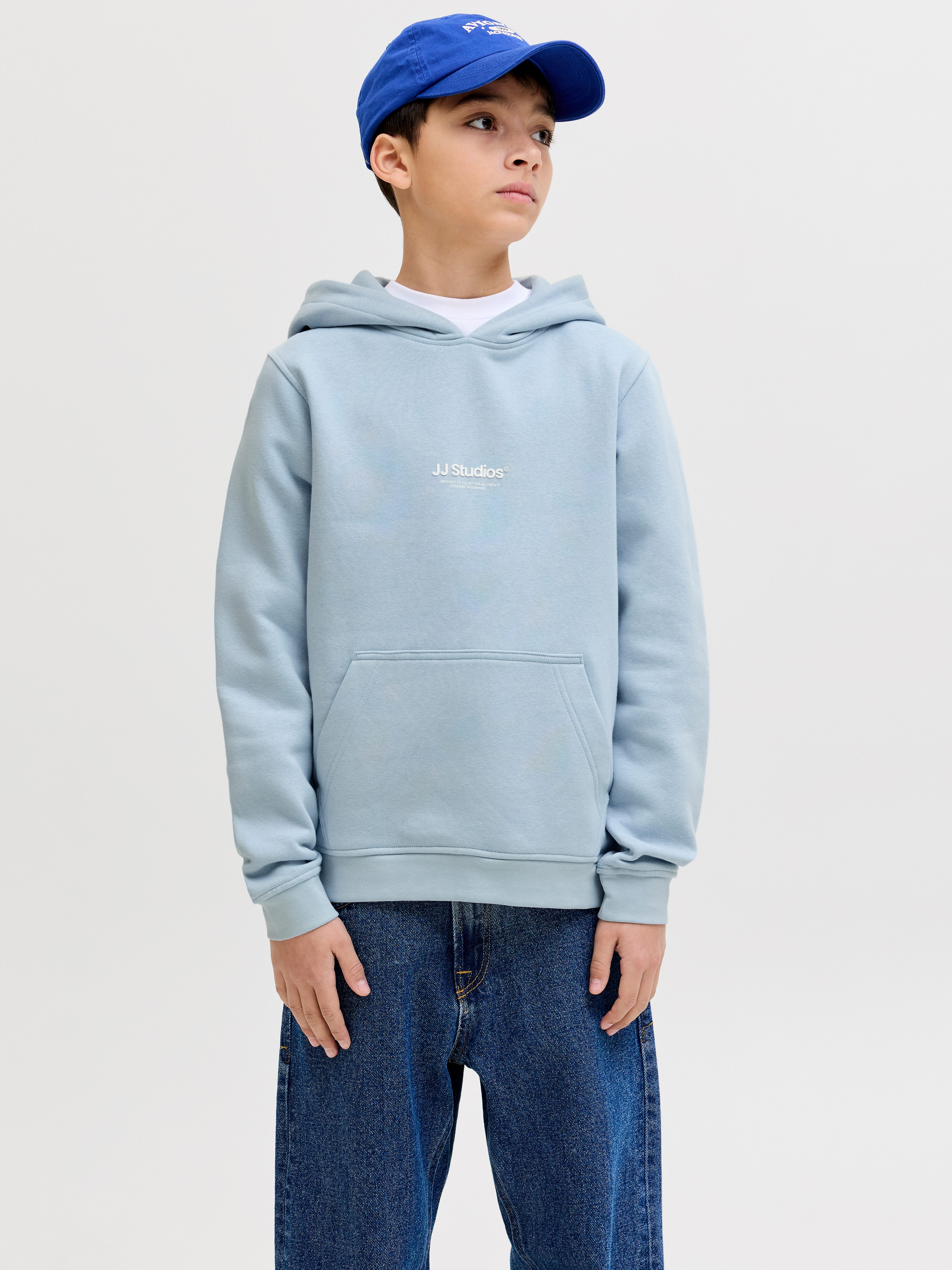 Jack & Jones Junior Kapuzensweatshirt JJESOHO SWEAT HOOD NOOS JNR Baumwollmischung, relaxed fit