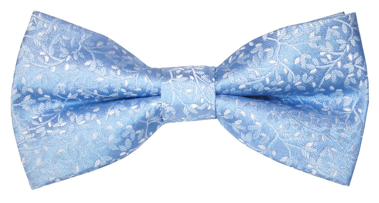 Fliege Herren Schleife modern elegant festlich hellblau geblümt