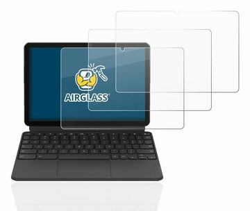 BROTECT flexible Panzerglasfolie für Lenovo IdeaPad Duet Chromebook 10.1" (im Querformat), Displayschutzglas, 3 Stück, Schutzglas Glasfolie klar