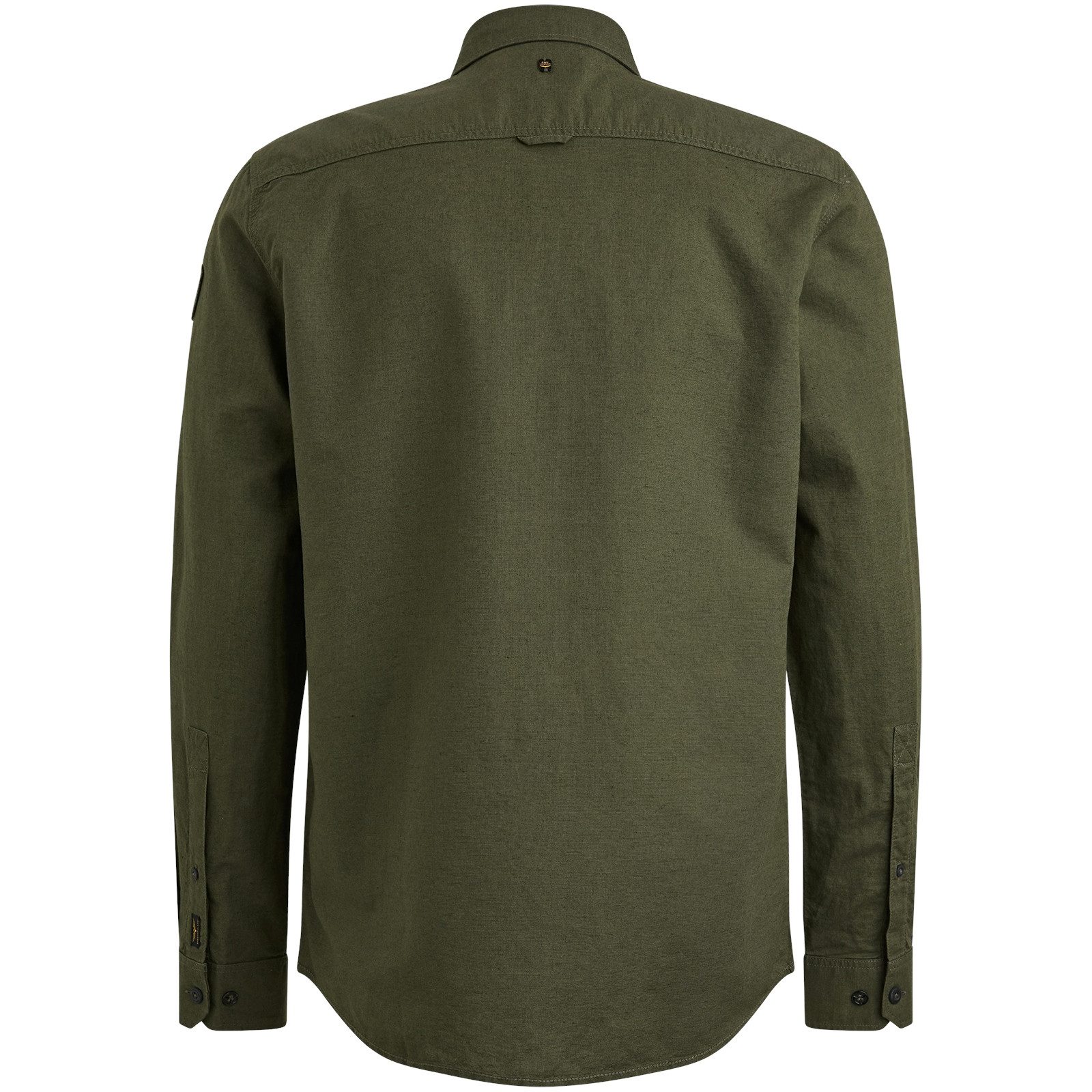 PME LEGEND Flanellhemd Long Sleeve Shirt Cotton/linen OLIVE NIGHT günstig online kaufen