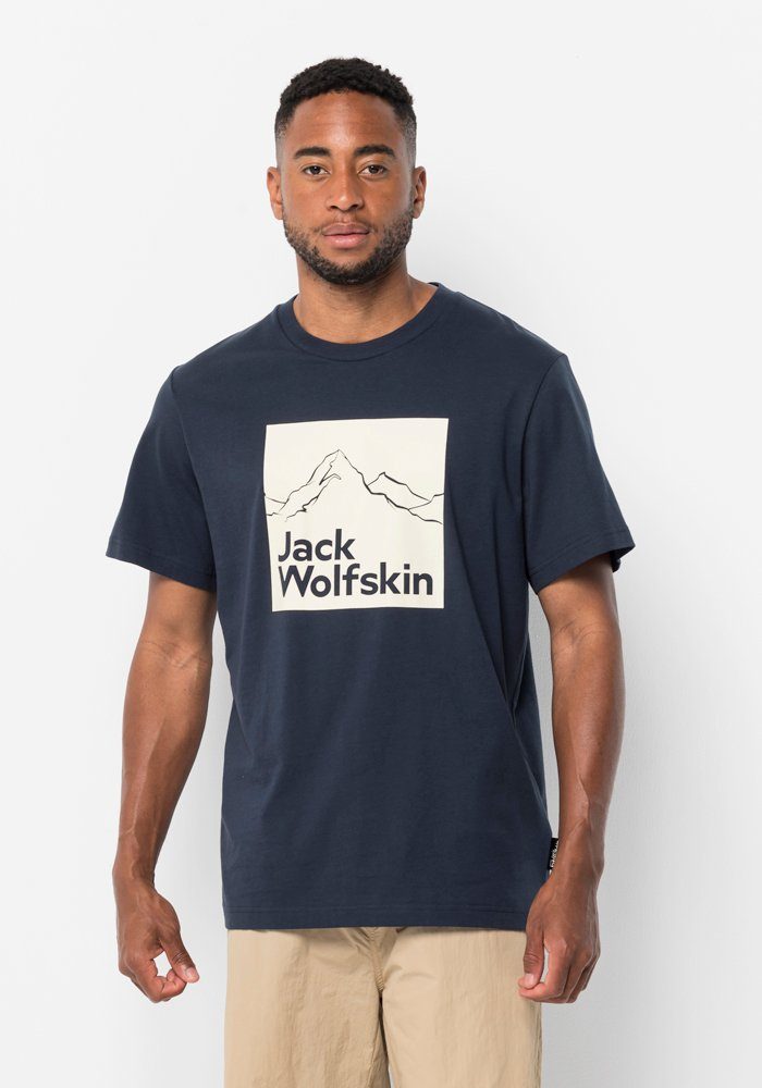 Jack Wolfskin T-Shirt BRAND T M, Großes Logo-Design auf der Vorderseite