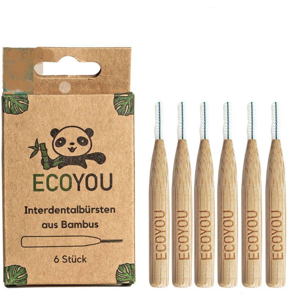 EcoYou Zahnbürste aus Bambus, 6 Stk.
