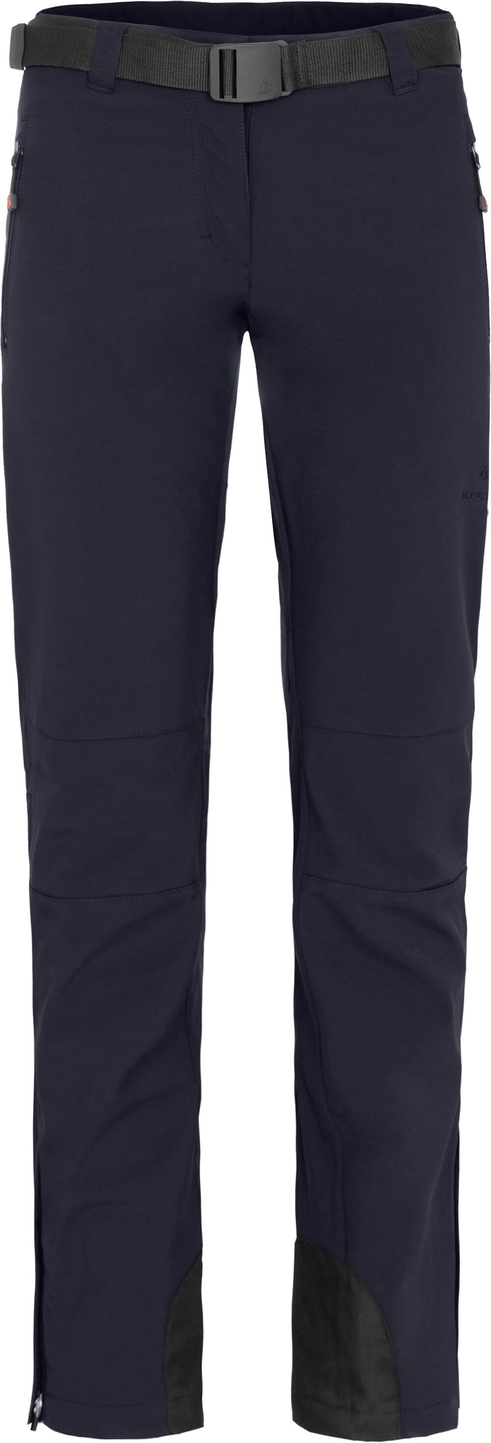 Bergson Outdoorhose MAILA Damen Winter Softshellhose, winddicht, warm, Normalgrößen, Nacht blau