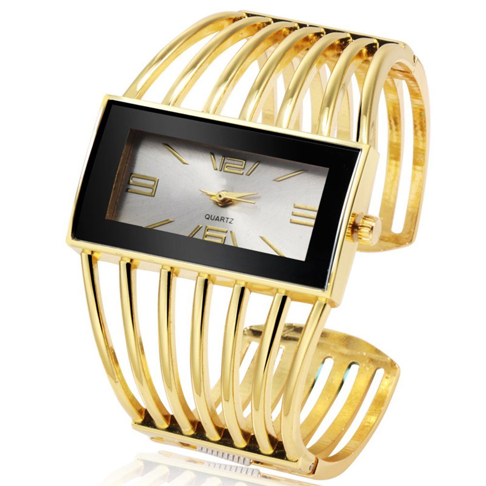 Housruse Quarzuhr Elegante Mode-Damen-Armbanduhr, Quarzuhr mit  quadratischem Verschluss, Erhältlich in drei Farben. Geschenk