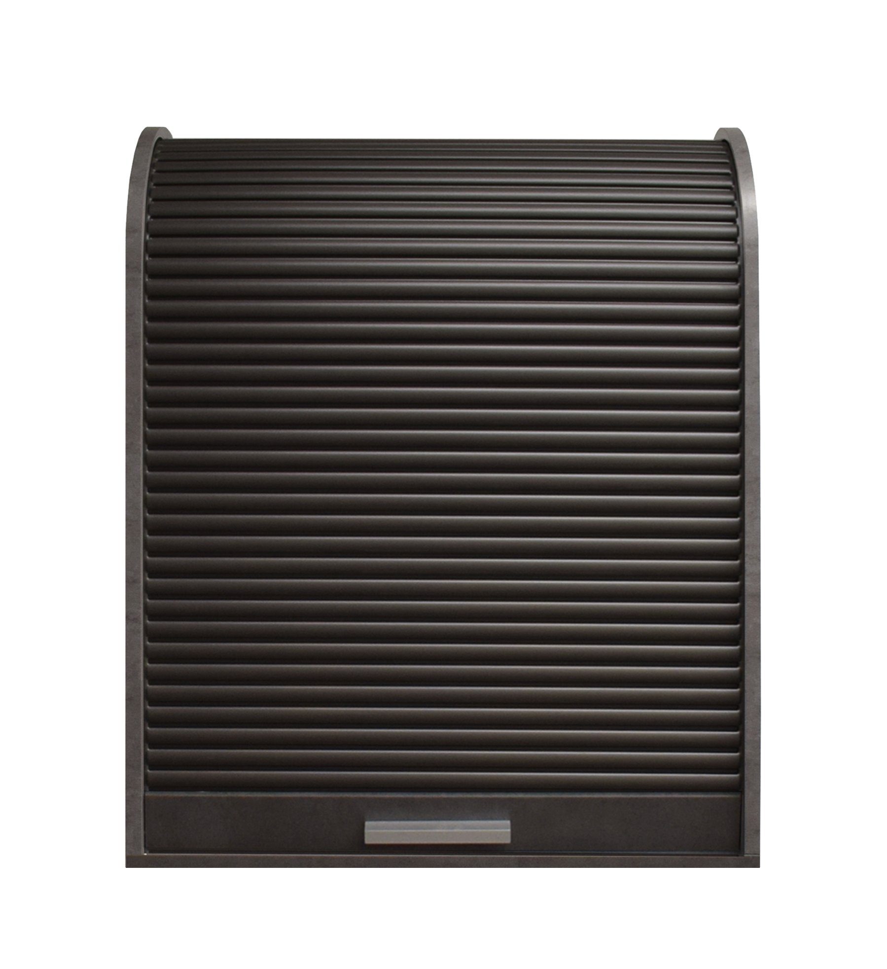 möbelando Jalousieschrank Jalousieschrank (BxHxT: 69x85x44 cm) in graphit / graphit