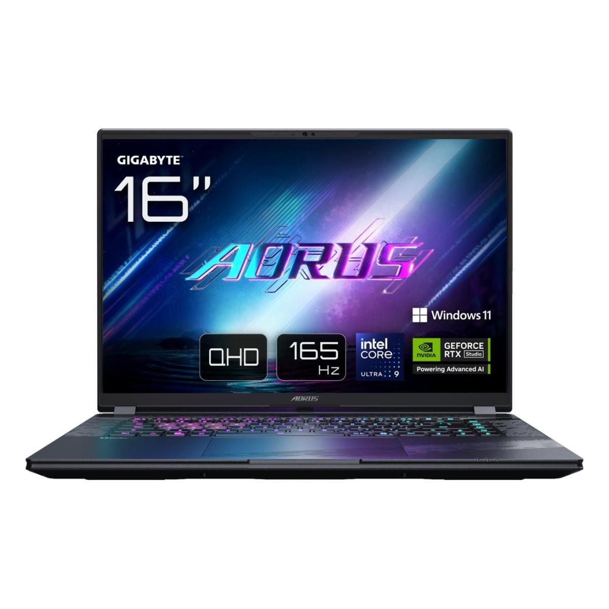 Gigabyte AORUS ELITE 16 BWHC3DEC65SP Gaming-Notebook (40.64 cm/16 Zoll, Intel Core Ultra 9 275HX, RTX 5070, 2000 GB SSD, 128 GB RAM)