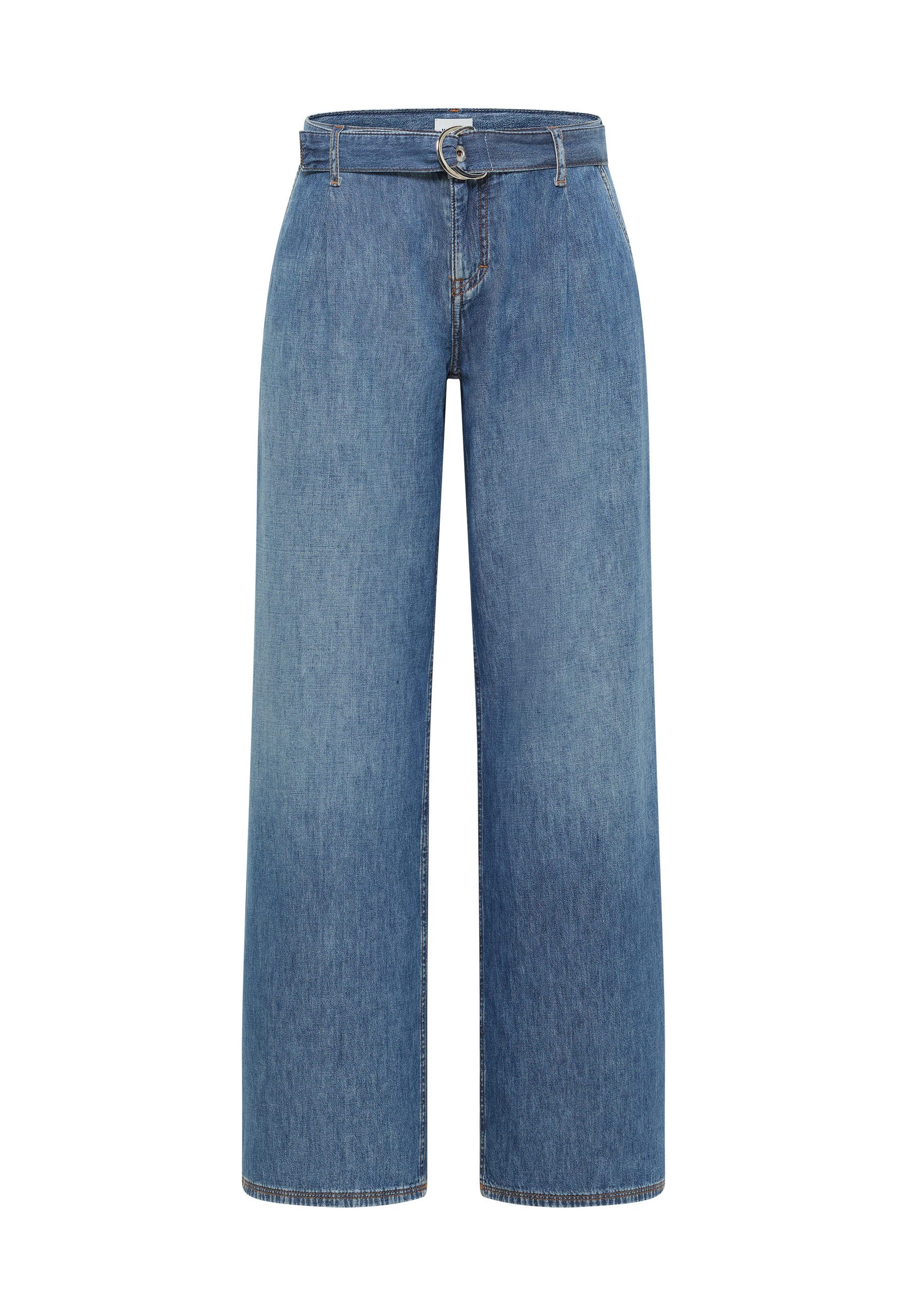 MUSTANG Weite Jeans Damen Style Medley Wide with Belt