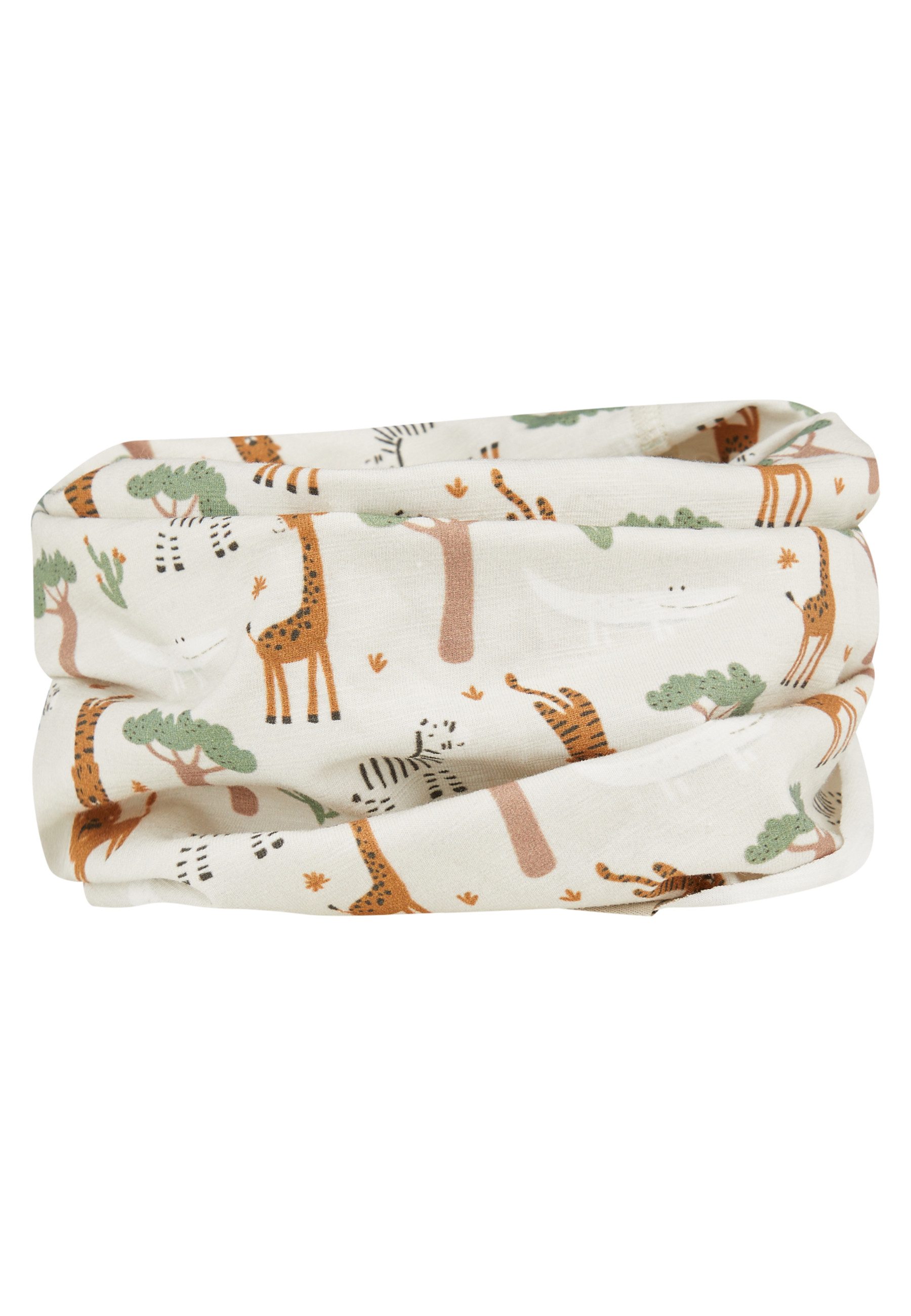 Sterntaler® Halstuch Schlauchschal Safaritiere, (1-St), Schlauchschal aus Flammgarn-Jersey mit Safari-Tier-Print